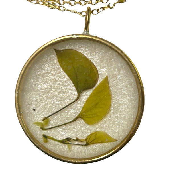 Deep Brass Cup Necklace