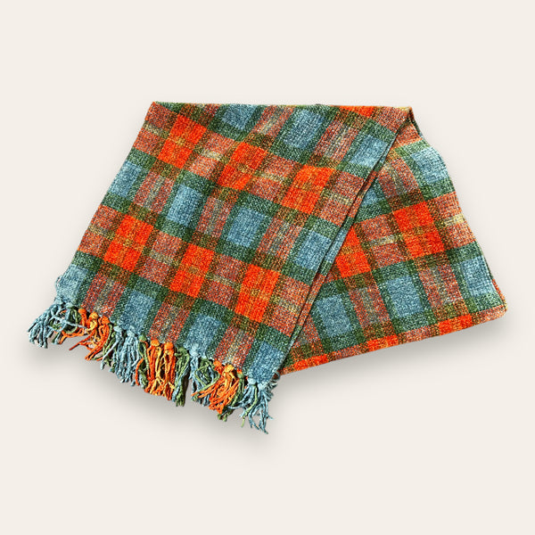 Plaid Chenille Scarf