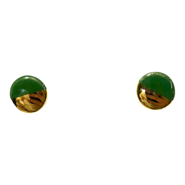 Round Stud Earrings