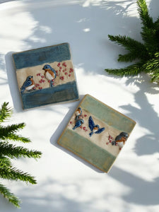 Bluebird Tile Coaster