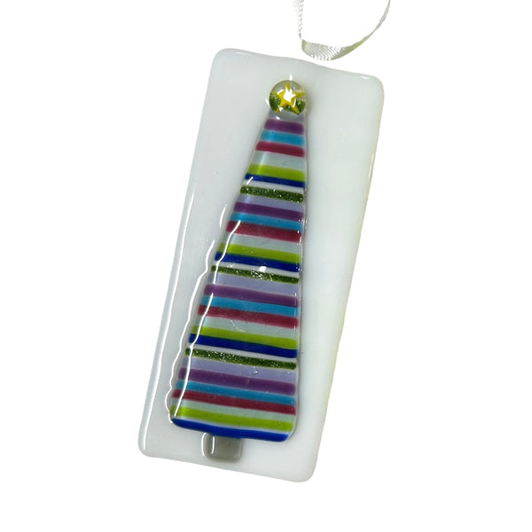 Rectangled Stripe Tree Ornament LB