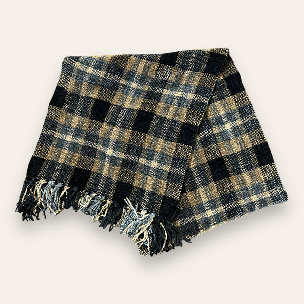 Plaid Chenille Scarf