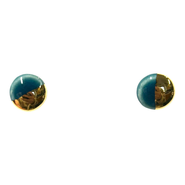 Round Stud Earrings