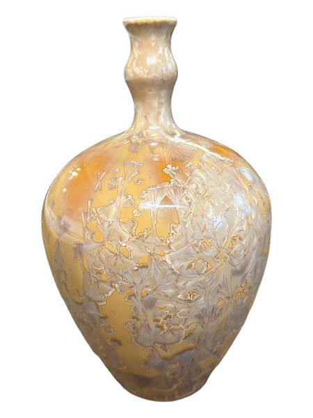 Crystalline Beige/Rust Vase