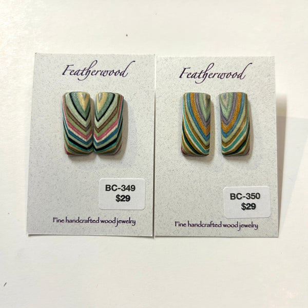 Medium Rectangle Post Earrings