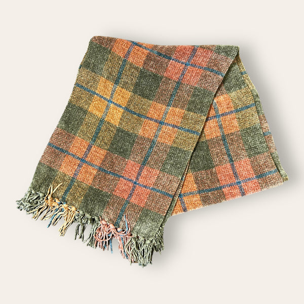 Plaid Chenille Scarf