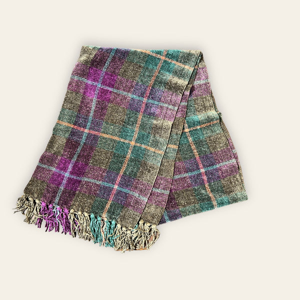 Plaid Chenille Scarf